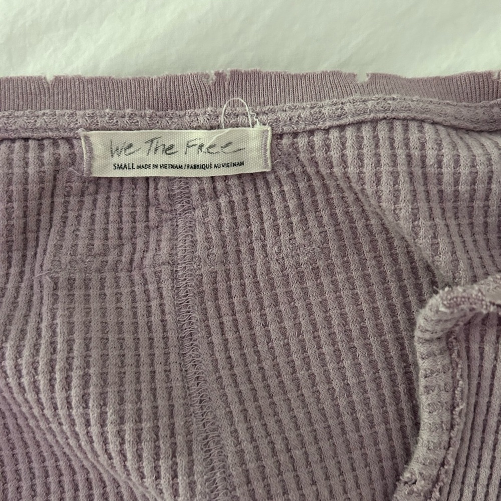 We The Free Lavender Ribbed Top - Picture 3 of 5